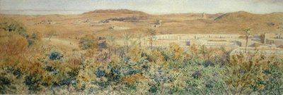 La montagna rossa, da un monte di rifiuti alla periferia del Cairo da George Price Boyce