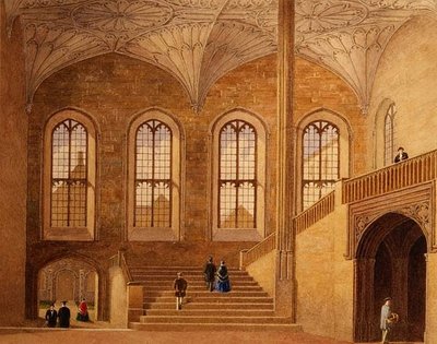 La sala di Christ Church, Oxford da George Pyne
