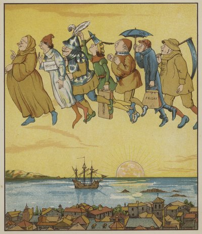 Illustrazione per Rumpelstiltskin dei Fratelli Grimm da George R. Halkett