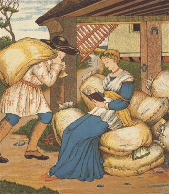 La principessa che legge da Rumpelstiltskin da George R. Halkett