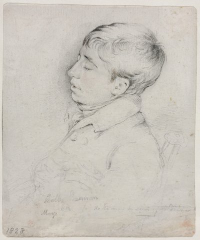 Ritratto di Welby Sherman addormentato su una sedia da George Richmond
