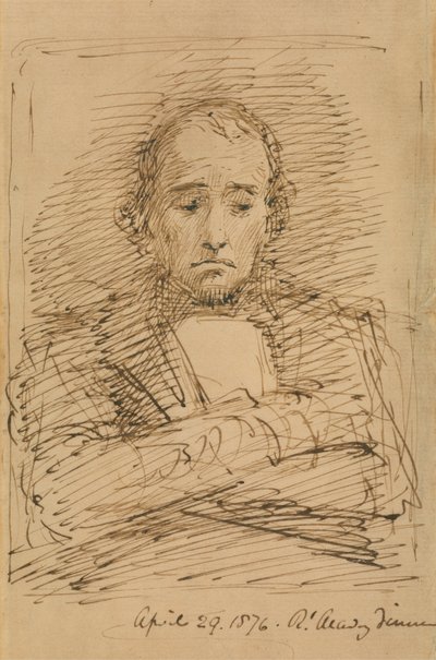 Benjamin Disraeli, schizzato a una cena della Royal Academy da George Richmond