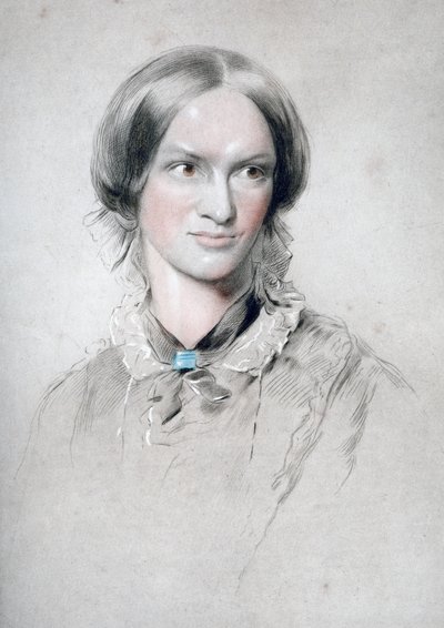 Charlotte Brontë, romanziera inglese, 1850 da George Richmond