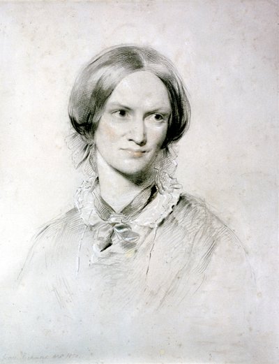 Charlotte Bronte, romanziera inglese, 1850 da George Richmond