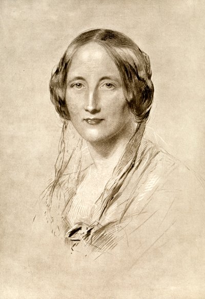Elizabeth Gaskell, romanziera britannica del XIX secolo da George Richmond