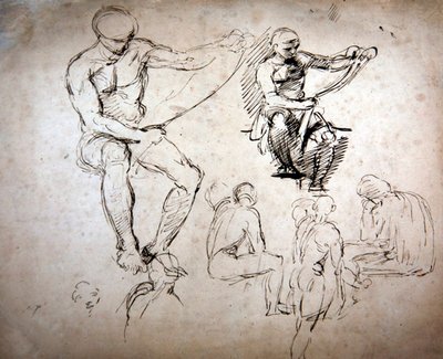 Maschi nudi - studi per gli Antichi da George Richmond