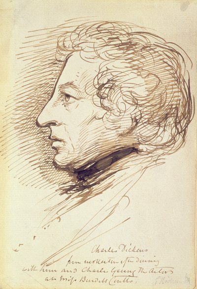 Ritratto di Charles Dickens (1812-70) da George Richmond