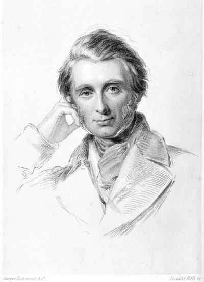 Ritratto di John Ruskin (1819-1900) inciso da Francis Holl (1815-84) da George Richmond
