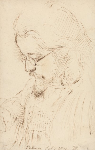 Ritratto di Samuel Palmer, Testa e Spalle da George Richmond