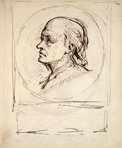 Ritratto di William Blake, da un taccuino usato dall