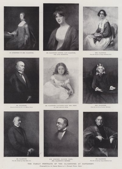 I Ritratti di Famiglia dei Gladstone a Hawarden da George Richmond