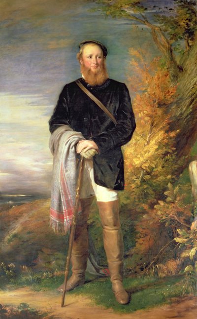 Thomas William Coke di Holkham (1822-1909) 2º Conte di Leicester da George Richmond