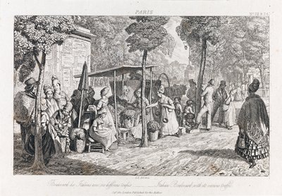 Boulevard Des Italiens, c.1821 da George Robert Lewis