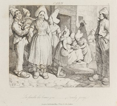Gruppo Familiare, Caen, c.1821 da George Robert Lewis