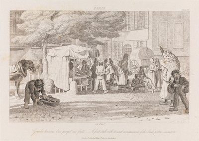 Bancarella di Frutta, Parigi, c.1821 da George Robert Lewis