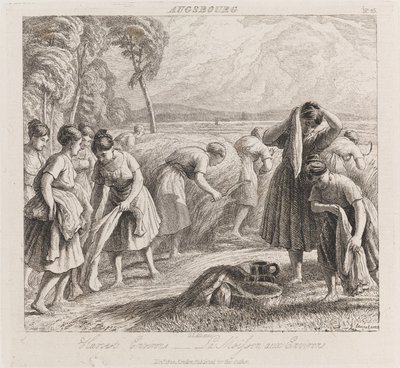Raccolto, Augusta, c.1821 da George Robert Lewis
