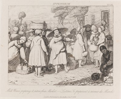 Donne del latte, Ittenheim, c.1821 da George Robert Lewis