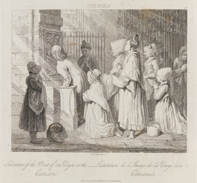 Vergine salutante, Vienna, c.1821 da George Robert Lewis