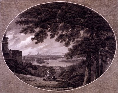 Una vista meridionale delle città di Londra e Westminster da Denmark Hill, a Camberwell da George Robinson