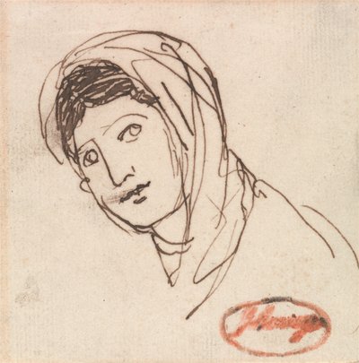 Una testa di donna da George Romney