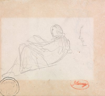 Una donna sdraiata da George Romney