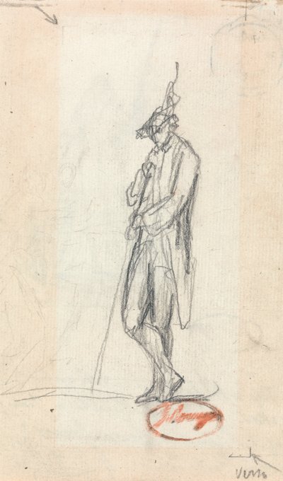 Una figura maschile in piedi da George Romney