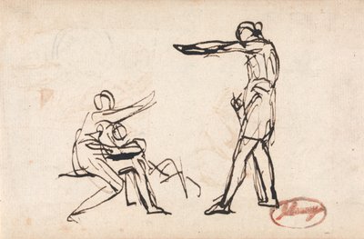 Un guerriero che prende congedo dalla sua famiglia, forse La partenza di Ettore da George Romney