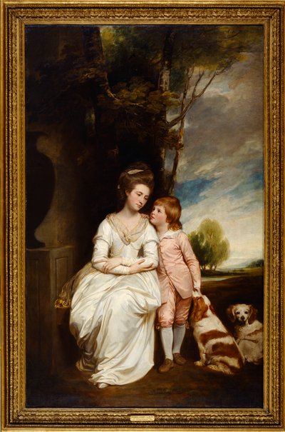 Anna Contessa di Albemarle e suo figlio da George Romney