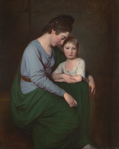 Anne Wilson e sua figlia, Sybill da George Romney