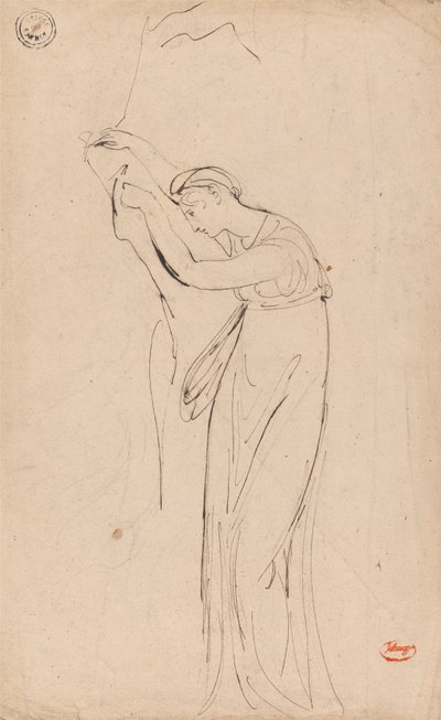 Donna prigioniera o depressa: Forse Andromaca da George Romney