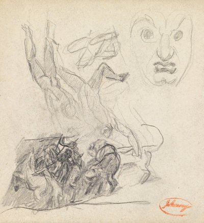 Figura Composizione Studio 21 con un volto da George Romney