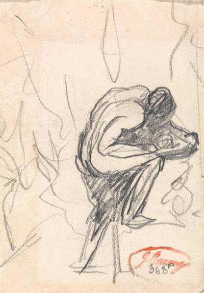 Figura in piedi, con un ginocchio piegato da George Romney