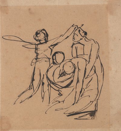Gruppo in lutto da George Romney