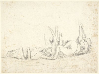 Gruppo di figure sofferenti a terra  (bozzetto per “Howard visita le prigioni”) da George Romney