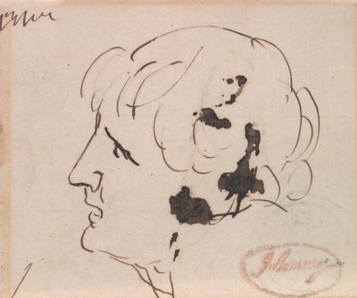 Testa di uomo da George Romney