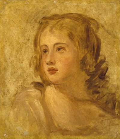 Testa di donna da George Romney