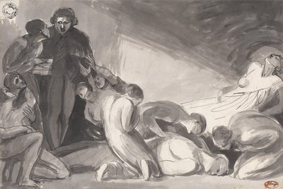 Howard in visita a un carcere da George Romney