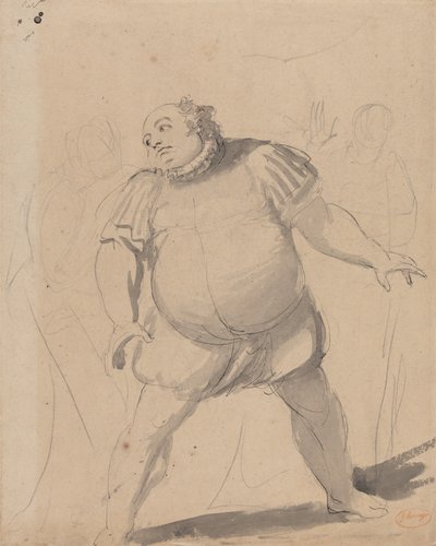John Henderson nel ruolo di Falstaff da George Romney
