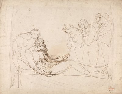 Re Lear risvegliato da Cordelia da George Romney