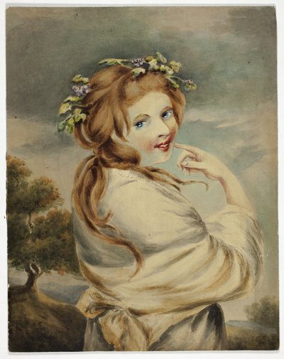 Lady Hamilton come Natura da George Romney