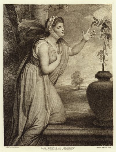 Lady Hamilton come Sensibilità da George Romney