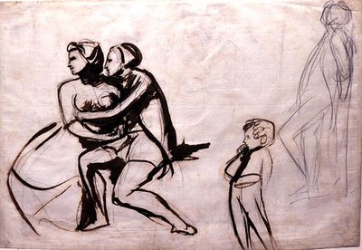 Amanti spiati da un bambino da George Romney