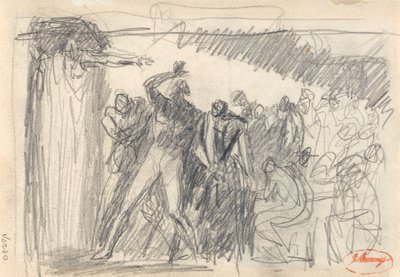 Macbeth: la scena del banchetto da George Romney