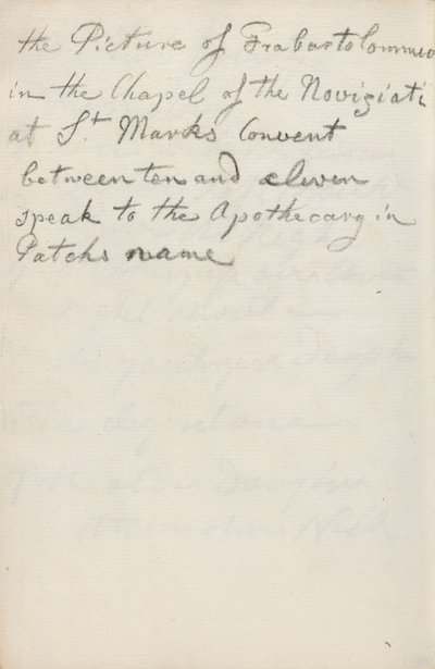 Note sul manoscritto da George Romney