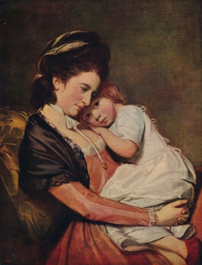 Mrs Johnstone e suo figlio, 1775-1780, c1915 da George Romney