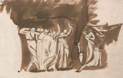 Gruppo mitologico di donne e bambini da George Romney
