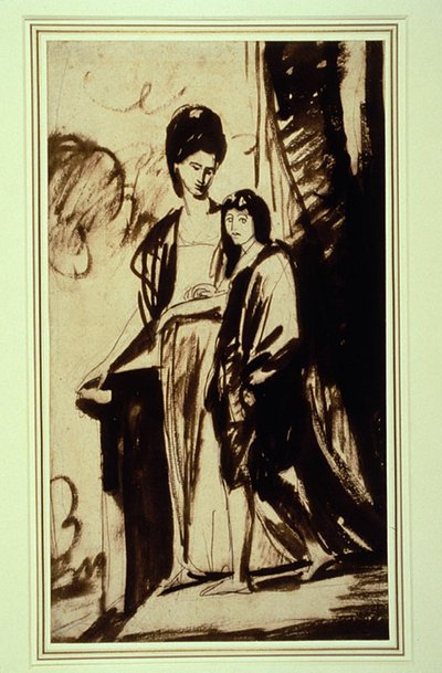 Ritratto di una madre e suo figlio (Probabilmente Jane, Duchessa di Gordon, e suo figlio George, Primo Marchese di Huntley) da George Romney