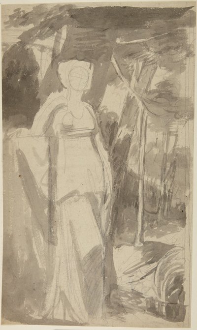 Studio di ritratto della signorina Francis Woodley da George Romney