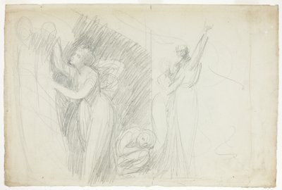 Prospero, Miranda e Calibano, da La Tempesta da George Romney