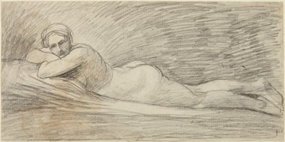 Nudo femminile sdraiato da George Romney